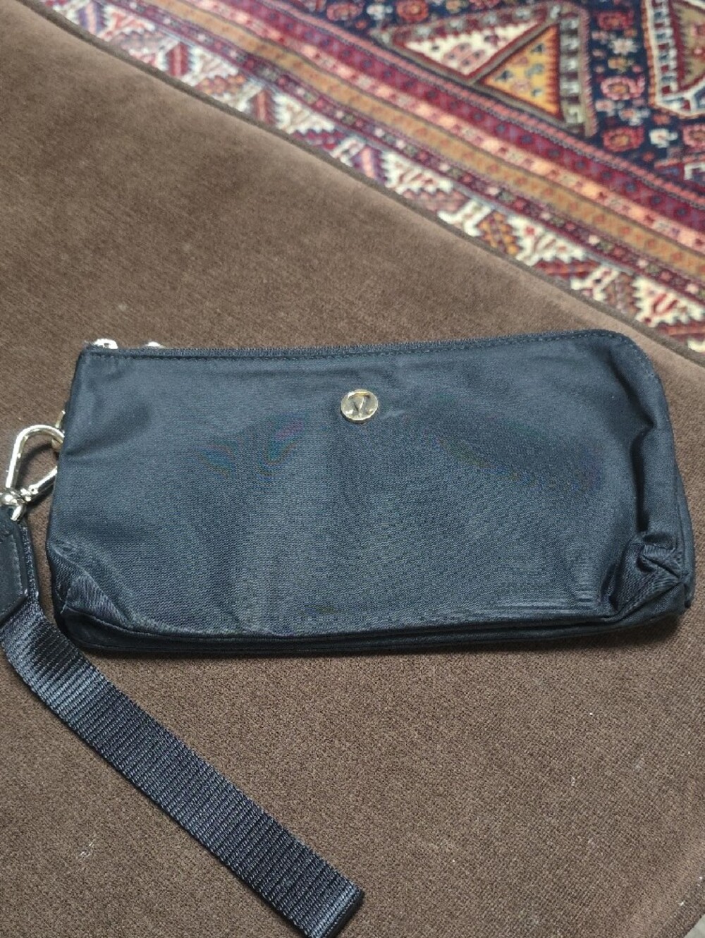 lululemon athletica Black Now And Always Wristlet with Gold Accents - Picture 3 of 6